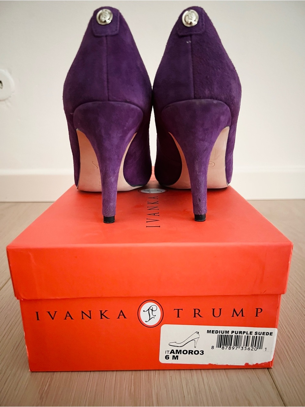 Ivanka Trump Purple Suede Classic Pumps - Picture 4 of 7